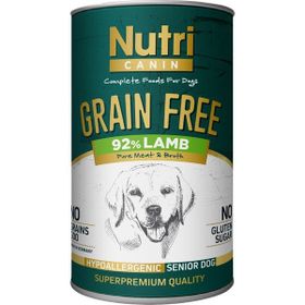 Nutri Canin Tahılsız 400 gr %92 Kuzu Etli Yaşlı Köpek Yaş Maması