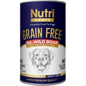 Nutri Canin Tahılsız %92 Domuz Etli Yaş 12x400 gr Köpek Maması