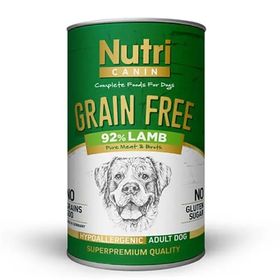 Nutri Canin Tahılsız Adult Kuzu Etli Konserve 400 gr Köpek Maması