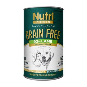 Nutri Canin Tahılsız Kuzu Etli 12x400 gr Yaşlı Köpek Konserve Maması