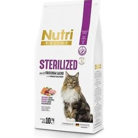 Nutri Feline 10 kg Adult Sterilised Kısırlaştırılmış Somonlu Kuru Kedi Maması