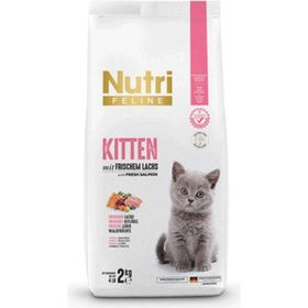Nutri Feline 2 kg Süper Premium Somonlu Tüm Irklar İçin Yavru Kuru Kedi Maması