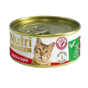 Nutri Feline 6x85 gr Tahılsız Sığır Etli Kedi Konservesi