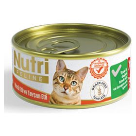 Nutri Feline 85 gr Hindi Tavşanlı 64 Adet Yaş Kedi Maması