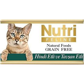 Nutri Feline 85 gr Hindili Tavşanlı Tahılsız Kedi Konservesi