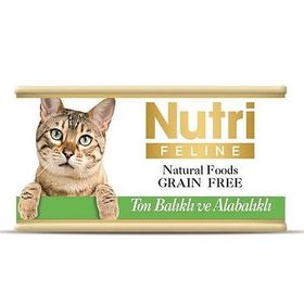 Nutri Feline 85 gr Tahılsız Ton Balıklı Alabalıklı Kedi Konservesi
