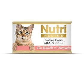 Nutri Feline 85 gr Tahılsız Ton Balıklı Somonlu Kedi Konservesi