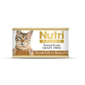 Nutri Feline 85 gr Tavuklu Kuzu Etli Tahılsız Konserve Kedi Maması