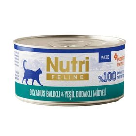 Nutri Feline Balıklı ve Midyeli Tahılsız 70 gr Kedi Konservesi