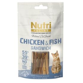Nutri Feline Chicken&Fish Sandwich 50 gr Köpek Ödülü