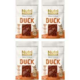 Nutri Feline Duck Ördek Etli Tahılsız 4x50 gr Kedi Ödülü