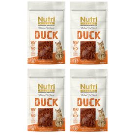 Nutri Feline Duck Ördek Etli Tahılsız 4x50 gr Kedi Ödülü