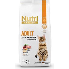 Nutri Feline Glutensiz Kümes Hayvanlı 2 kg Yetişkin Kedi Maması