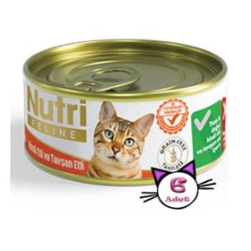 Nutri Feline Hindi Eti ve Tavşan Etli Yetişkin Tahılsız 6x85 gr Yaş Kedi Mama