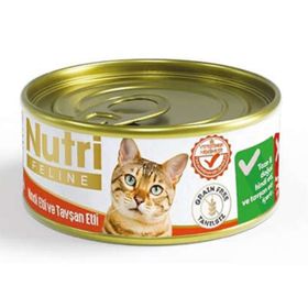 Nutri Feline Hindi Etli ve Tavşanlı Tahılsız 85 gr Yaş Kedi Mama