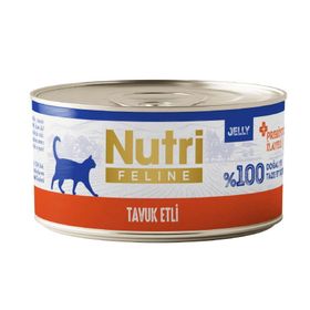 Nutri Feline Jelly Tavuk Etli Tahılsız 70 gr Kedi Konservesi