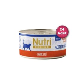 Nutri Feline Jelly Tavuk Etli Tahılsız 70 gr Kedi Konservesi