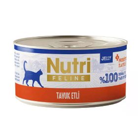 Nutri Feline Jelly Tavuk Etli Tahılsız 70 gr Kedi Konservesi