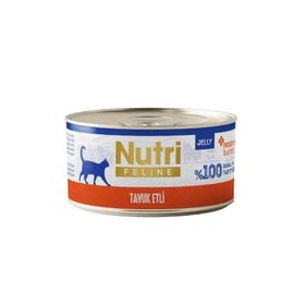 Nutri Feline Jelly Tavuk Etli Tahılsız 70 gr Kedi Konservesi