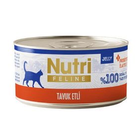 Nutri Feline Jelly Tavuk Etli Tahılsız 70 gr Kedi Konservesi