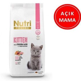 Nutri Feline Kitten Glutensiz Somon Etli 1 kg Açık Yavru Kedi Maması