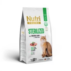 Nutri Feline Kuzulu Tahılsız Kısırlaştırılmış 10 kg Kedi Maması