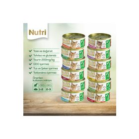 Nutri Feline Nutri Konserve 24x85 gr Karışık Paket Kedi Maması