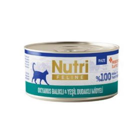 Nutri Feline Okyanus Balıklı Yeşil Dudaklı Midyeli Probiyotikli 70 gr Yetişkin Kedi Konservesi