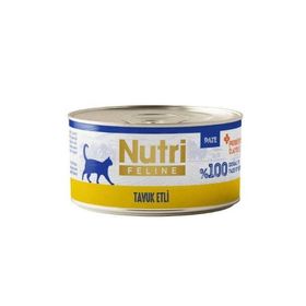 Nutri Feline Pate Tavuk Etli Tahılsız 70 gr Kedi Konservesi