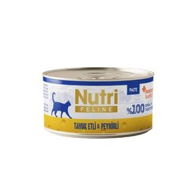 Nutri Feline Pate Tavuk Etli ve Peynirli Tahılsız 70 gr Kedi Konservesi