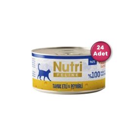 Nutri Feline Pate Tavuk Etli ve Peynirli Tahılsız 70 gr Kedi Konservesi