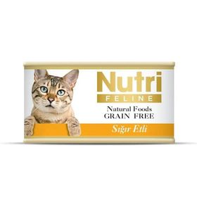 Nutri Feline Sığır Etli Tahılsız 6x85 gr Yetişkin Kedi Konservesi