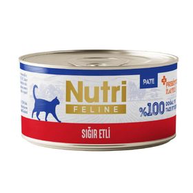 Nutri Feline Sığır Etli Tahılsız 70 gr Kedi Konservesi
