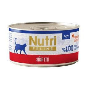 Nutri Feline Sığır Etli Tahılsız 70 gr Kedi Konservesi