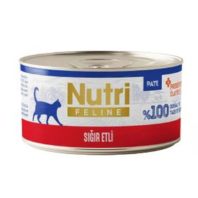 Nutri Feline Sığır Etli Tahılsız 70 gr Kedi Konservesi