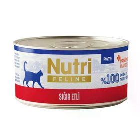 Nutri Feline Sığır Etli Tahılsız 70 gr Kedi Konservesi