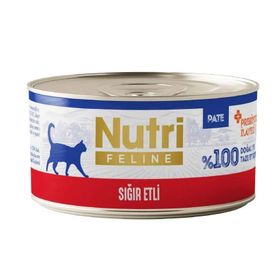 Nutri Feline Sığır Etli Tahılsız 70 gr Kedi Konservesi