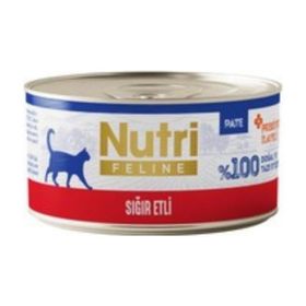 Nutri Feline Sığırlı Probiyotikli 70 gr Yetişkin Kedi Konservesi