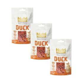 Nutri Feline Tahılsız Ördekli 50 gr 3'lü Kedi Ödül Maması