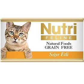 Nutri Feline Tahılsız Sığır Etli 85 gr Konserve Kedi Maması