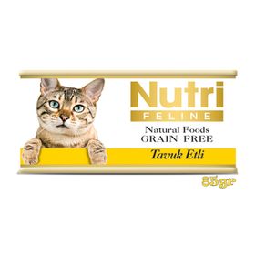 Nutri Feline Tahılsız Tavuk Etli 85 gr Konserve Kedi Maması