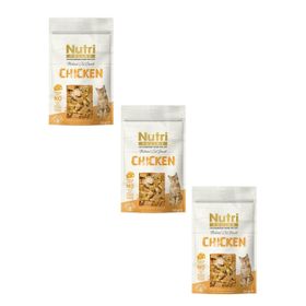 Nutri Feline Tahılsız Tavuklu 50 gr 3'lü Kedi Ödül Maması