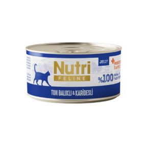 Nutri Feline Tahılsız Ton Balıklı Karidesli 70 gr Yetişkin Kedi Konservesi