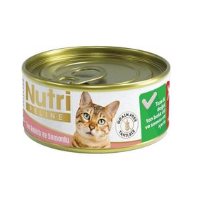 Nutri Feline Tahılsız Ton Balıklı Somonlu Probiyotikli 85 gr Kedi Konservesi