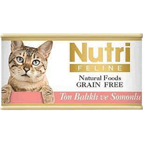 Nutri Feline Tahılsız Ton Balıklı ve Somonlu Konserve 85 gr Kedi Maması