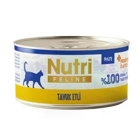 Nutri Feline Tavuk Etli Tahılsız 70 gr Kedi Konservesi