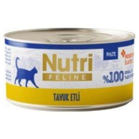 Nutri Feline Tavuklu Probiyotikli Yetişkin 70 gr Kedi Konservesi
