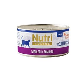 Nutri Feline Tavuklu Somonlu Probiyotikli Yetişkin 70 gr Kedi Konservesi