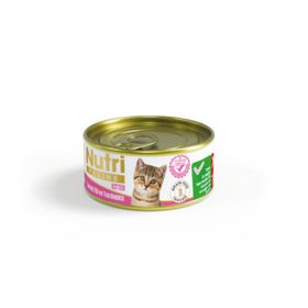 Nutri Feline Tavuklu Ton Balıklı Probiyotikli Yavru 70 gr Kedi Konservesi
