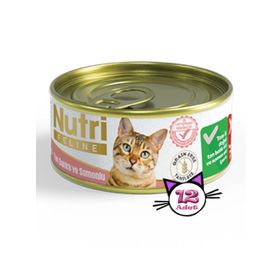 Nutri Feline Ton Balıklı Somonlu Tahılsız 12x85 gr Yaş Kedi Mama